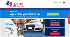 Desktop Screenshot of houstonautosalesinc.com